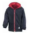 R160B Kids Reversible Fleece Jacket Red / Navy colour image